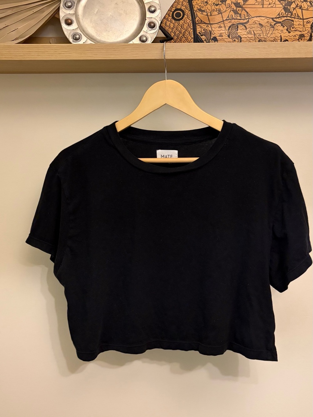 MATE the Label organic cotton relaxed cropped tee, L